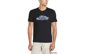 Термофутболка Icebreaker Tech T Lite SS MEN Alps for breakfast black M (100 781 001 M) - Фото