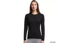 Термофутболка Icebreaker BF 200 Oasis LS Crewe WMN black L (100 514 001 L) - Фото