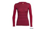 Термофутболка Icebreaker Oasis LS Crewe Align WMN oxblood/snow XS (103 478 601 XS)