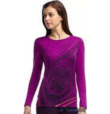 Термофутболка Icebreaker BF 200 Oasis LS Crewe Feath WMN vivid M (101 335 501 M)