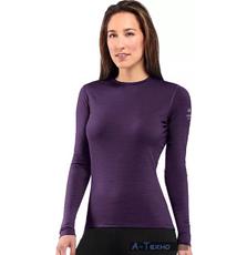 Термофутболка Icebreaker BF 200 Oasis LS Crewe WMN Stripe lotus overdye S (100 801 J82 S)