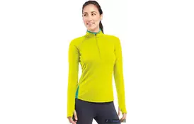 Термофутболка Icebreaker Pace LS Half Zip WMN chartreuse/glacier S (100 406 701 S) - Фото
