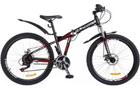 Велосипед Formula 26 HUMMER 2018 AM 14G DD рама-15 St чёрно-красный (OPS-FR-26-242) - Фото