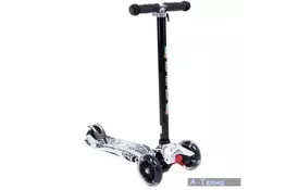 Скутер BabyHit Enjoy Graffiti White Black (30160) - Фото