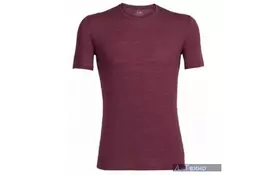 Термофутболка Icebreaker BF 150 Anatomica SS Crewe MEN stripe oxblood/jet L (103 033 601 L) - Фото