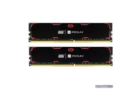 Модуль памяти для компьютера DDR4 32GB (2x16GB) 2133 MHz Iridium Black GOODRAM (IR-2133D464L15/32GDC) - Фото