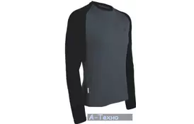 Термофутболка Icebreaker Tech Top LS Crewe MEN monsoon/black L (103 306 003 L) - Фото