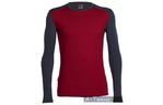 Термофутболка Icebreaker Tech Top LS Crewe MEN oxblood/stealth L (103 306 601 L)
