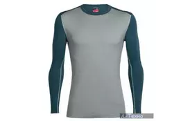 Термофутболка Icebreaker Tech Top LS Crewe MEN drift/harmony M (104 033 003 M) - Фото