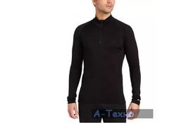 Термофутболка Icebreaker BF 200 Mondo Zip MEN black M (IBE 159 001 M) - Фото