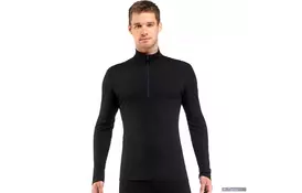 Термофутболка Icebreaker BF 200 Oasis LS Half Zip MEN black M (100 477 001 M) - Фото