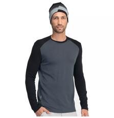 Термофутболка Icebreaker BF 260 Tech LS Crewe MEN monsoon/black XXL (100 483 D46 XXL)