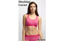 Термомайка Icebreaker BF 150 Sprite Racerback BRA WMN shocking/garnet S (100 500 601 S) - Фото