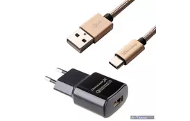 Зарядное устройство Grand-X Quick Charge QС3.0, + cable USB -> Type C, Cu, 3A, 1m (CH-550TC) - Фото