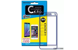 Стекло защитное DENGOS для Iphone 7 (4,7") 2.5D with a white silicone frame (TGR-19) - Фото