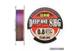 Шнур Sunline Deep One 8HG 200m #0.8/0.153мм 5.6кг (1658.04.23) - Фото