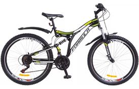Велосипед Formula 26 SAFARI 2018 AM2 14G Vbr рама-18 St черно-салатный (OPS-FR-26-245) - Фото