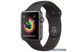 Смарт-часы Apple Watch Series 3 GPS, 42mm SpaceGrey Aluminium Case Grey Band (MR362FS/A) - Фото