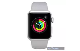 Смарт-часы Apple Watch Series 3 GPS, 38mm Silver Aluminium Case with Fog Spor (MQKU2FS/A) - Фото