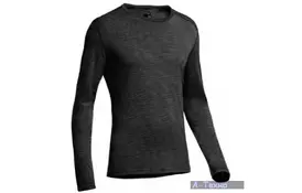 Термокофта Icebreaker BF 200 Oasis LS Crewe MEN black/snow L (101 385 001 L) - Фото