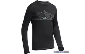 Термокофта Icebreaker BF 200 Oasis LS Crewe Winter Alps MEN black M (101 382 002 M) - Фото