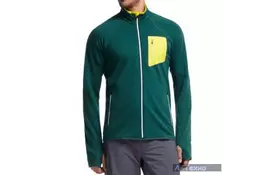 Термокофта Icebreaker Atom LS Zip MEN pine/chartreuse/white M (101 455 401 M) - Фото
