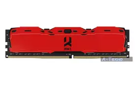 Модуль пам'яті для комп'ютера DDR4 8GB 3000 MHz IRDM Red GOODRAM (IR-XR3000D464L16S/8G) - Фото