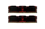 Модуль памяти для компьютера DDR4 16GB (2x8GB) 2666 MHz IRDM Black GOODRAM (IR-X2666D464L16S/16GDC)