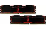 Модуль памяти для компьютера DDR4 16GB (2x8GB) 2666 MHz IRDM Black GOODRAM (IR-X2666D464L16S/16GDC)