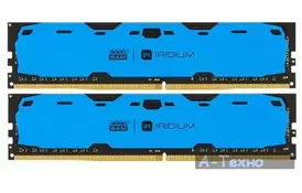 Модуль памяти для компьютера DDR4 16GB (2x8GB) 3000 MHz IRDM Blue GOODRAM (IR-XB3000D464L16S/16GDC) - Фото