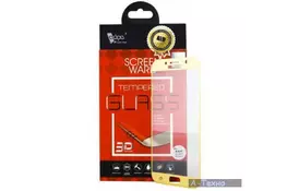 Скло захисне ADPO для Samsung A720 (золотистое) 3D (1283126475825) - Фото