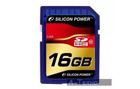 Карта памяти Silicon Power 16Gb SDHC class 10 (SP016GBSDH010V10) - Фото