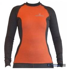 Термофутболка Tramp wear Outdoor Tracking Lady XS серо-оранжевый (TRUL-006T XS GO)