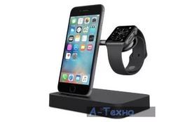 Док-станция Belkin Charge Dock iWatch + iPhone, black (F8J183vfBLK) - Фото