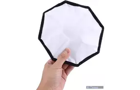 Софтбокс PowerPlant DCA6111 20см, чорний + білий (FL940035) - Фото