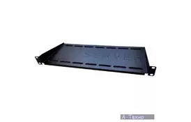 Полка 19" ESERVER 1U глуб. 300мм, цвет черный (PK-1U-300-B) - Фото