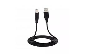 Кабель 2E USB 2.0 (AM/BM) DSTP, 1.8m, black - Фото