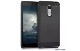 Чехол для моб. телефона для Xiaomi Redmi Note 4 Carbon Fiber (Black) Laudtec (LT-RN4B) - Фото