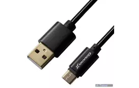 Дата кабель USB 2.0 AM to Type-C 1.0m Black Grand-X (MC-01B) - Фото