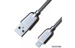 Дата кабель USB 2.0 AM to Lightning 1.0m Silver Grand-X (ML02S)