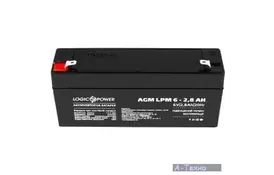 Батарея к ИБП LogicPower LPM 6В 2.8 Ач (4622) - Фото