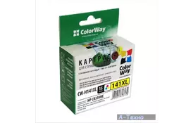 Картридж ColorWay HP №141XL Color (CB338HE) 13мл (CW-H141XL) - Фото