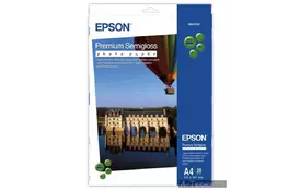 Бумага EPSON A4 Premium Semigloss Photo Paper (C13S041332) - Фото