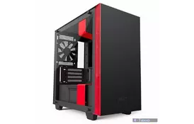 Корпус NZXT H400i MATTE BLACK/RED (CA-H400W-BR) - Фото