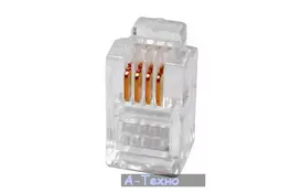 Коннектор Hypernet RJ11 4P4C (P44) - Фото