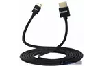 Кабель HDMI 2Е (AM/miniAM) V1.4, Ultra Slim, Aluminium, black 2m