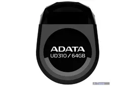 USB флеш накопитель ADATA 64GB UD310 Black USB 2.0 (AUD310-64G-RBK) - Фото