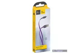 Дата кабель USB 2.0 AM to Lightning 1.0m Color Purple Florence (FDC-L1-2P) - Фото