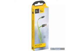 Дата кабель USB 2.0 AM to Lightning 1.0m Color Lime green Florence (FDC-L1-2L) - Фото