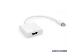 Кабель мультимедийный Mini Display port Mto HDMI AF 0.15m Vinga (miniDPMHDMIAF-01-0.15m) - Фото